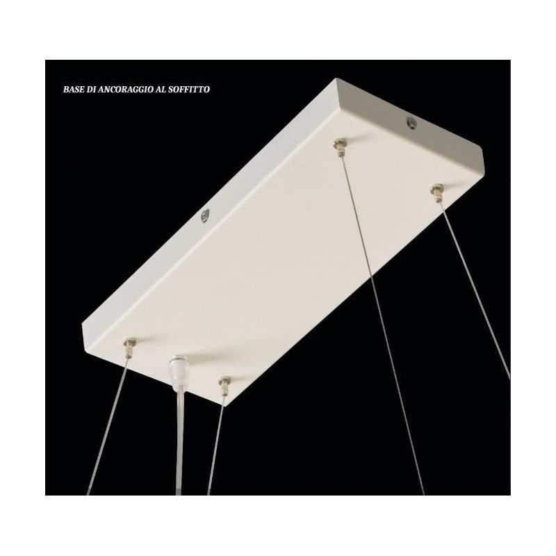 SKY LAMPADARIO A SOSPENSIONE ULTRAMODERNO CON BIEMISSIONE DI LUCE BIANCO O SABBIA DI ILLUMINANDO Illuminando - Cristalensi Shop 