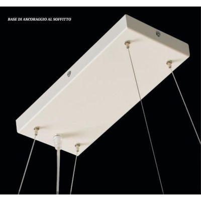 SKY LAMPADARIO A SOSPENSIONE ULTRAMODERNO CON BIEMISSIONE DI LUCE BIANCO O SABBIA DI ILLUMINANDO Illuminando - Cristalensi Shop 