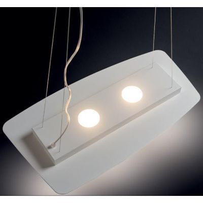DEMETRA BIANCA SOSPENSIONE DI ILLUMINANDO CON ANELLI DI 8 COLORI E LAMPADINE GX53 Illuminando - Cristalensi Shop Online