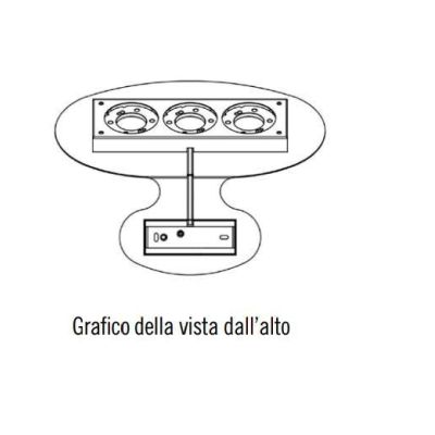 LARA 3 LAMPADA DA PARETE MODERNA IN METALLO BIANCO DI ILLUMINANDO LAMPADINA GX53 Illuminando - Cristalensi Shop Online