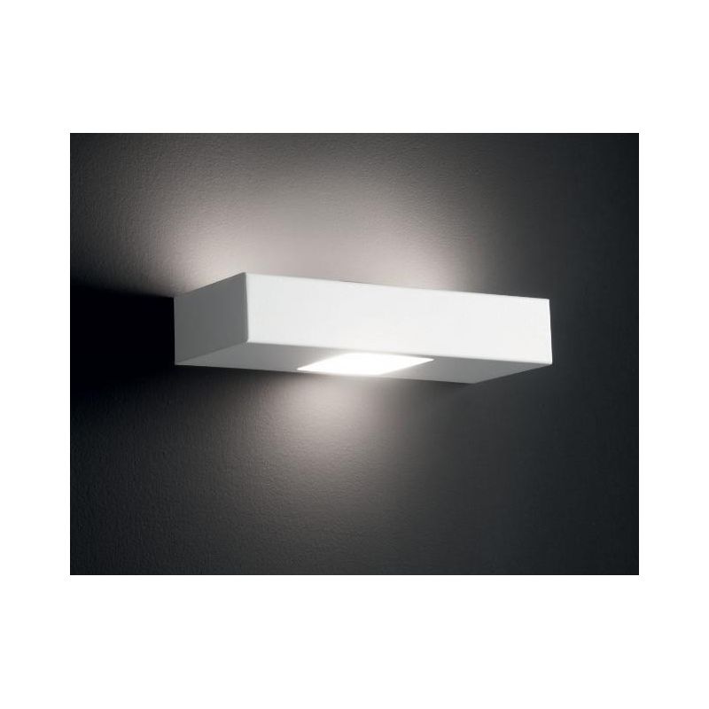 UP DOWN APPLIQUE CM 27 IN METALLO BIANCO, ANTRACITE O SABBIA CON BIEMISSIONE DI LUCE DI ILLUMINANDO Illuminando - Cristalensi Sh