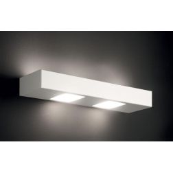 UP DOWN APPLIQUE CM 44 IN METALLO BIANCO, ANTRACITE O SABBIA CON BIEMISSIONE DI LUCE DI ILLUMINANDO Illuminando - Cristalensi Sh