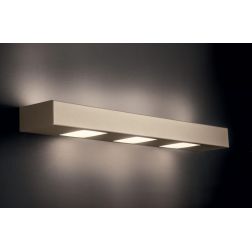 UP DOWN APPLIQUE CM 60 IN METALLO BIANCO, ANTRACITE O SABBIA CON BIEMISSIONE DI LUCE DI ILLUMINANDO Illuminando - Cristalensi Sh