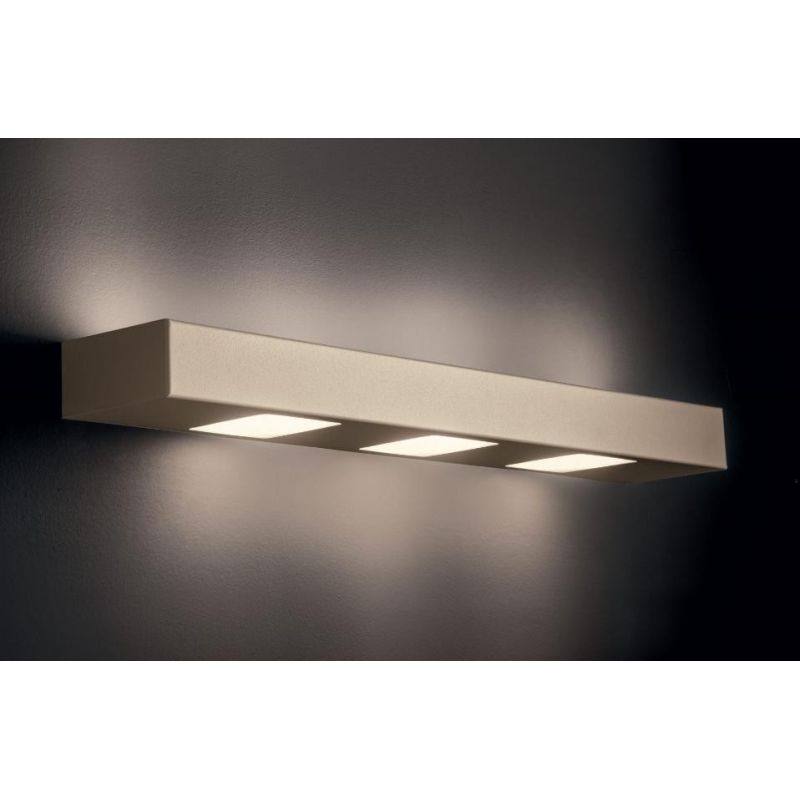 UP DOWN APPLIQUE CM 60 IN METALLO BIANCO, ANTRACITE O SABBIA CON BIEMISSIONE DI LUCE DI ILLUMINANDO Illuminando - Cristalensi Sh