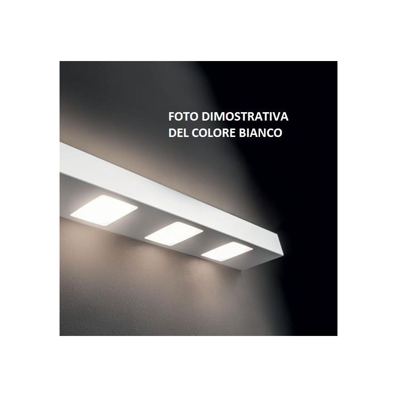 UP DOWN APPLIQUE CM 60 IN METALLO BIANCO, ANTRACITE O SABBIA CON BIEMISSIONE DI LUCE DI ILLUMINANDO Illuminando - Cristalensi Sh