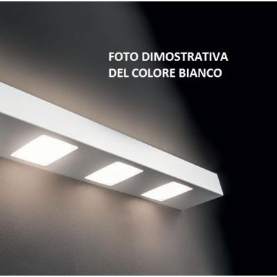 UP DOWN APPLIQUE CM 60 IN METALLO BIANCO, ANTRACITE O SABBIA CON BIEMISSIONE DI LUCE DI ILLUMINANDO Illuminando - Cristalensi Sh