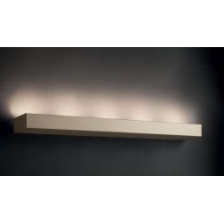 UP 5 GRANDE APPLIQUE LINEARE SEMPLICE DAL DESIGN MODERNO IN METALLO BIANCO O SABBIA Illuminando - Cristalensi Shop Online