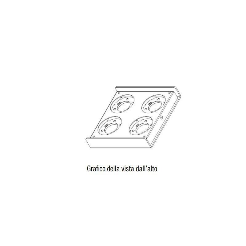 FOCUS PIANTANA IN METALLO NERO BIANCO SABBIA O BRONZO CON DIFFUSORE ORIENTABILE Illuminando - Cristalensi Shop Online