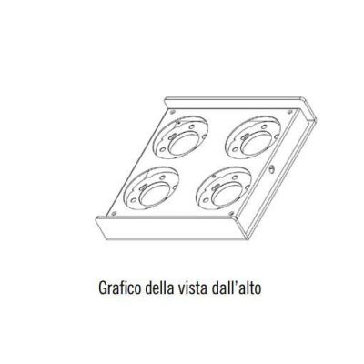 FOCUS PIANTANA IN METALLO NERO BIANCO SABBIA O BRONZO CON DIFFUSORE ORIENTABILE Illuminando - Cristalensi Shop Online