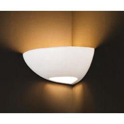 APPLIQUE IN TERRACOTTA AD ANGOLO BIANCA STILE CLASSICO FATTA A MANO DELLA IMAS IMAS - Cristalensi Shop Online