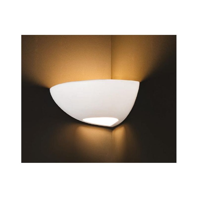 APPLIQUE IN TERRACOTTA AD ANGOLO BIANCA STILE CLASSICO FATTA A MANO DELLA IMAS IMAS - Cristalensi Shop Online