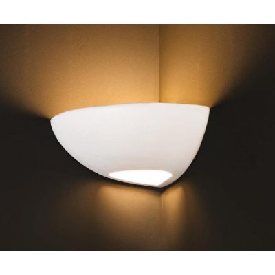 APPLIQUE IN TERRACOTTA AD ANGOLO BIANCA STILE CLASSICO FATTA A MANO DELLA IMAS IMAS - Cristalensi Shop Online