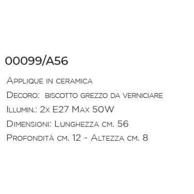 APPLIQUE IN TERRACOTTA CLASSICA MADE IN ITALY DELLA IMAS IMAS - Cristalensi Shop Online