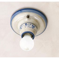 PLAFONIERA APPLIQUE RUSTICA IN TERRACOTTA MADE IN ITALY DELLA IMAS IMAS - Cristalensi Shop Online