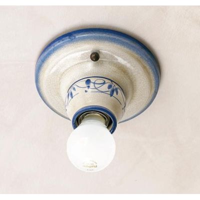 PLAFONIERA APPLIQUE RUSTICA IN TERRACOTTA MADE IN ITALY DELLA IMAS IMAS - Cristalensi Shop Online