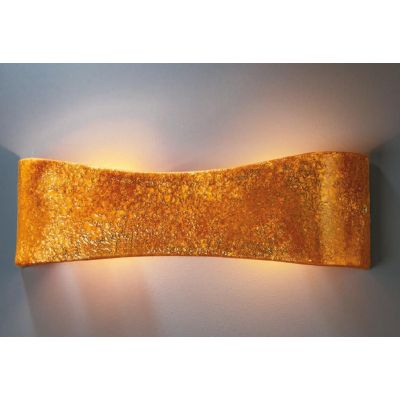 APPLIQUE IN TERRACOTTA ARTIGIANALE RUSTICA BIEMISSIONE DI LUCE DELLA IMAS IMAS - Cristalensi Shop Online