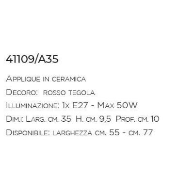 APPLIQUE IN TERRACOTTA IMAS - Cristalensi Shop Online