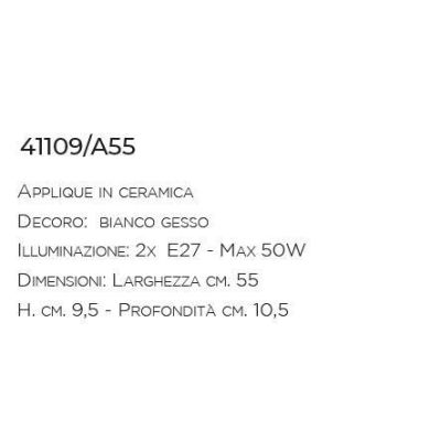 APPLIQUE CLASSICA IN TERRACOTTA MADE IN ITALY IMAS - Cristalensi Shop Online