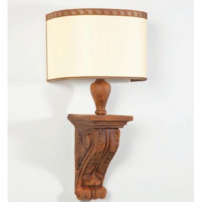 APPLIQUE CAPITELLO IN TERRACOTTA CON PARALUME MADE IN ITALY DELLA IMAS IMAS - Cristalensi Shop Online