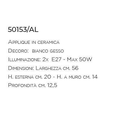 APPLIQUE CLASSICA A CONCA IN TERRACOTTA PRODOTTO IN ITALIA DALLA IMAS IMAS - Cristalensi Shop Online