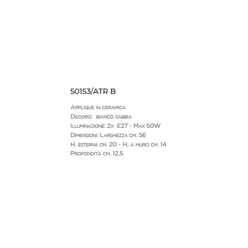 APPLIQUE RUSTICA A CONCA IN TERRACOTTA TRAFORATA PRODOTTA IN ITALIA IMAS - Cristalensi Shop Online