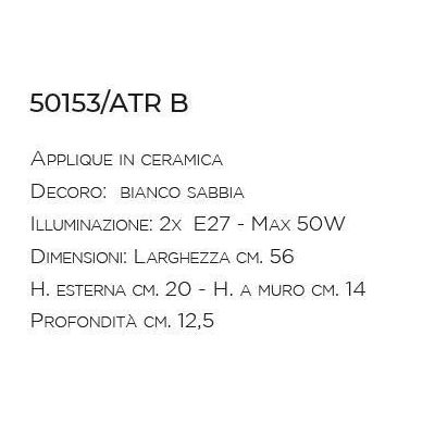 APPLIQUE RUSTICA A CONCA IN TERRACOTTA TRAFORATA PRODOTTA IN ITALIA IMAS - Cristalensi Shop Online