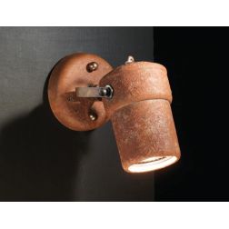 APPLIQUE FARETTO ORIENTABILE IN TERRACOTTA E OTTONE STILE RUSTICO DELLA IMAS IMAS - Cristalensi Shop Online