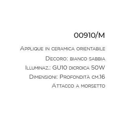 APPLIQUE FARETTO ORIENTABILE IN TERRACOTTA CON MORSETTO IN OTTONE STILE RUSTICO IMAS - Cristalensi Shop Online