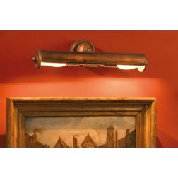 SPOT IN STILE RUSTICO SOPRA SPECCHIO O QUADRO IN OTTONE INVECCHIATO DELLA IMAS IMAS - Cristalensi Shop Online