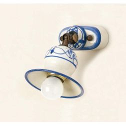 SPOT IN STILE RUSTICO CON SNODO IN TERRACOTTA DECORATA A MANO DELLA IMAS IMAS - Cristalensi Shop Online