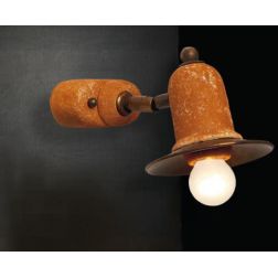 SPOT IN TERRACOTTA E OTTONE CON SNODO PRODOTTO IN ITALIA DELLA IMAS IMAS - Cristalensi Shop Online