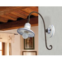 APPLIQUE IN TERRACOTTA DECORATA A MANO CON SNODO MADE IN ITALY DELLA IMAS IMAS - Cristalensi Shop Online