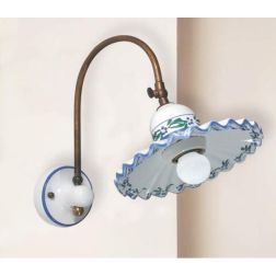 APPLIQUE RUSTICA CON SNODO IN TERRACOTTA E OTTONE MADE IN ITALY DELLA IMAS IMAS - Cristalensi Shop Online