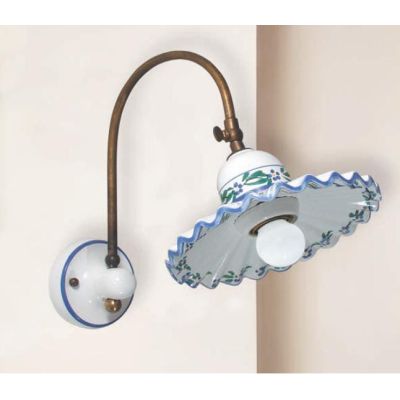 APPLIQUE RUSTICA CON SNODO IN TERRACOTTA E OTTONE MADE IN ITALY DELLA IMAS IMAS - Cristalensi Shop Online