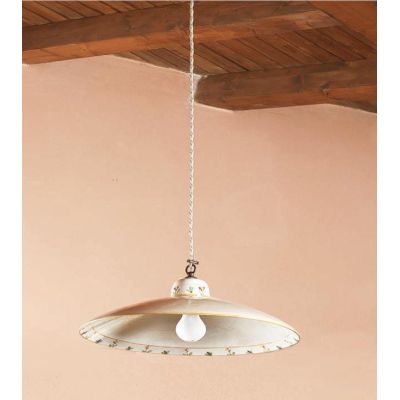 SOSPENSIONE IN TERRACOTTA DECORATA A MANO PRODOTTA IN ITALIA DALLA IMAS IMAS - Cristalensi Shop Online