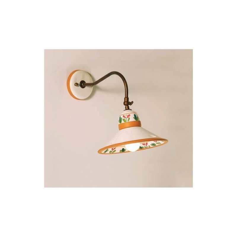 APPLIQUE IN TERRACOTTA DECORATA A MANO E OTTONE PRODOTTA IN ITALIA DALLA IMAS IMAS - Cristalensi Shop Online