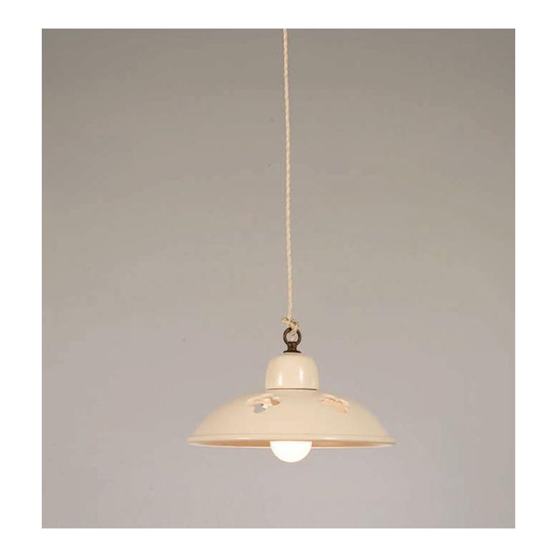 SOSPENSIONE IN TERRACOTTA INTAGLIATA STILE RUSTICO MADE IN ITALY DELLA IMAS IMAS - Cristalensi Shop Online