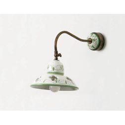 LAMPADA DA PARETE IN TERRACOTTA INTAGLIATA STILE COUNTRY MADE IN ITALY DELLA IMAS IMAS - Cristalensi Shop Online