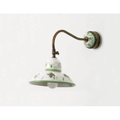 LAMPADA DA PARETE IN TERRACOTTA INTAGLIATA STILE COUNTRY MADE IN ITALY DELLA IMAS IMAS - Cristalensi Shop Online
