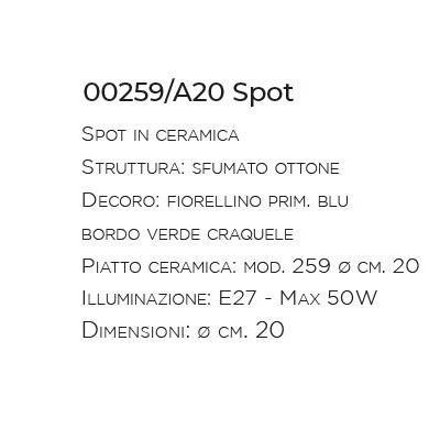 SPOT RUSTICO IN TERRACOTTA INTAGLIATA PRODOTTO IN ITALIA DALLA IMAS IMAS - Cristalensi Shop Online