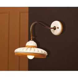 APPLIQUE RUSTICA IN TERRACOTTA E OTTONE MADE IN ITALY DELLA IMAS IMAS - Cristalensi Shop Online