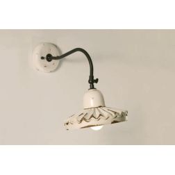 APPLIQUE RUSTICA IN TERRACOTTA PLISSETTATA CON SNODO MADE IN ITALY DELLA IMAS IMAS - Cristalensi Shop Online