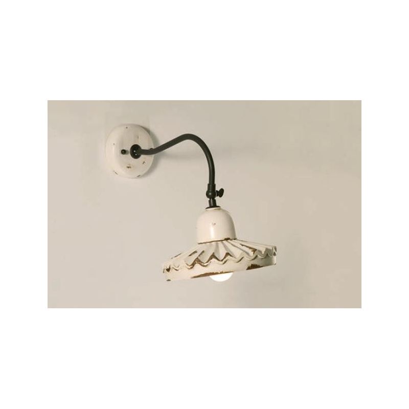 APPLIQUE RUSTICA IN TERRACOTTA PLISSETTATA CON SNODO MADE IN ITALY DELLA IMAS IMAS - Cristalensi Shop Online