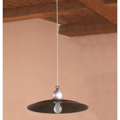 SOSPENSIONE IN OTTONE INVECCHIATO STILE RUSTICO PRODOTTO IN ITALIA DALLA IMAS IMAS - Cristalensi Shop Online