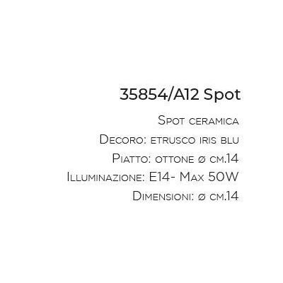 SPOT IN TERRACOTTA E OTTONE IN STILE RUSTICO PRODOTTO IN ITALIA DALLA IMAS IMAS - Cristalensi Shop Online