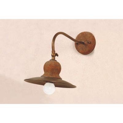 APPLIQUE IN OTTONE E CERAMICA DECORATA A MANO IN STILE RUSTICO PRODOTTO IN ITALIA DALLA IMAS IMAS - Cristalensi Shop Online