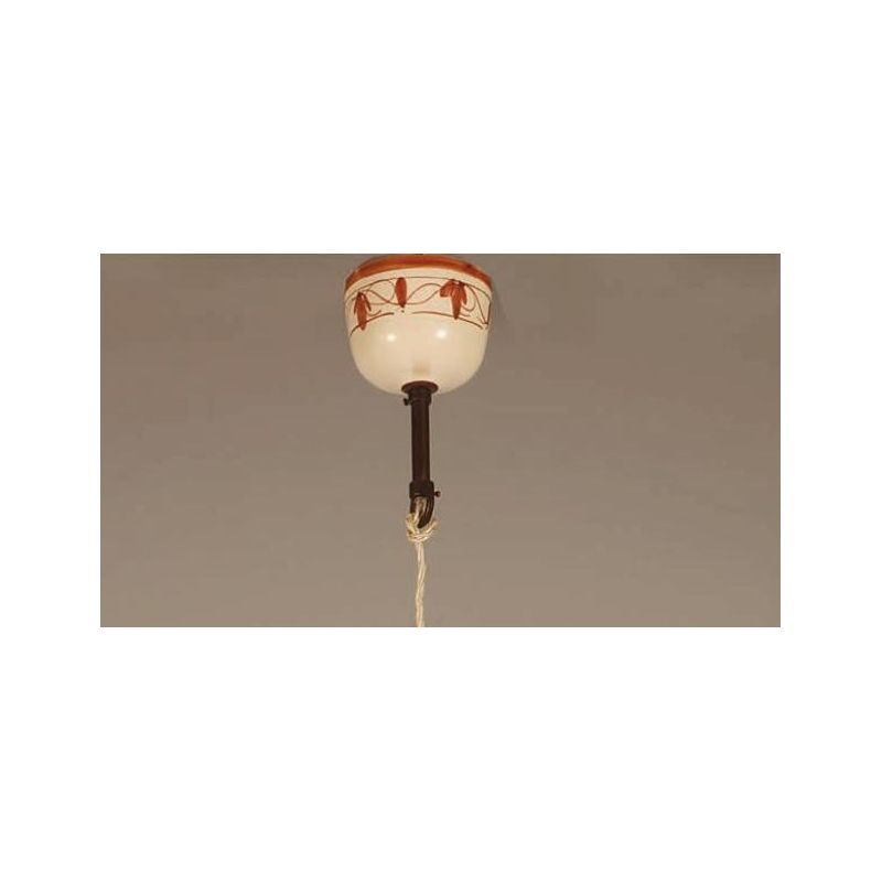 SOSPENSIONE VINTAGE IN TERRACOTTA DECORATA A MANO PRODOTTO IN ITALIA DALLA IMAS IMAS - Cristalensi Shop Online