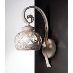 APPLIQUE A LANTERNA RUSTICA IN TERRACOTTA INTAGLIATA PRODOTTA A MANO IN ITALIA IMAS - Cristalensi Shop Online