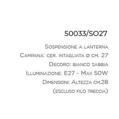 SOSPENSIONE A LANTERNA RUSTICA IN TERRACOTTA INTAGLIATA PRODOTTA A MANO IN ITALIA IMAS - Cristalensi Shop Online