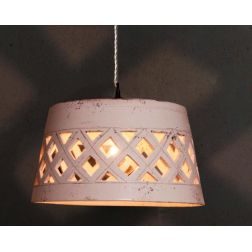 SOSPENSIONE RUSTICA IN CERAMICA TRAFORATA DIAMETRO CM 47 MADE IN ITALY DELLA IMAS IMAS - Cristalensi Shop Online